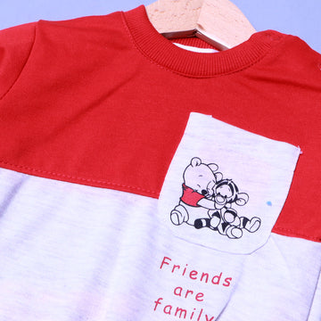 GREY & RED POO & TIGER PRINTED SWEATSHIRT (DEFECTED)